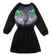 Сукня "Кішка з зеленими очима" Черный Charivni